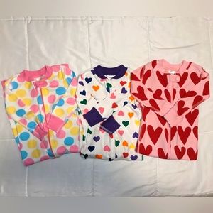Hanna Andersson Lot size 80 Easter Valentine's Day pajamas sleepers